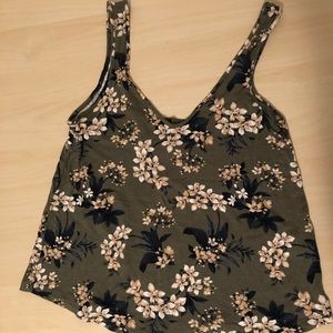 AEO floral tank top